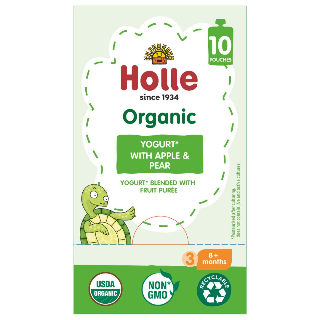 Holle Organic Yogurt Pouches - Apple &amp; Pear